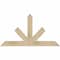 Ekena Millwork Saratoga Rough Sawn Timber Gable Bracket, Douglas Fir, 48"W x 26"H x 4"D x 4"F, 13/12 Pitch GBW048X26X0404SAR00RDF - alternate 1